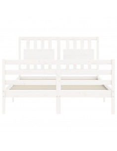 Giroletto con Testiera Bianco Small Double Legno Massello 2