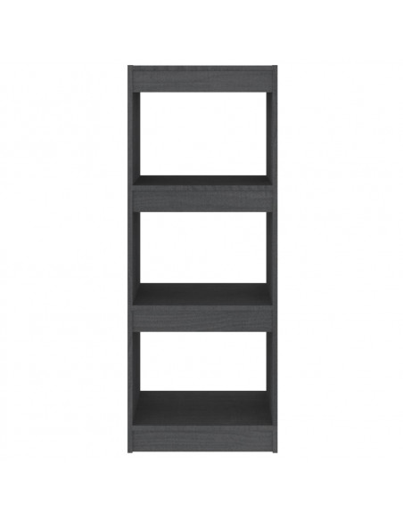 Libreria/Divisorio Grigio 40x30x103,5 cm Legno Massello di Pino