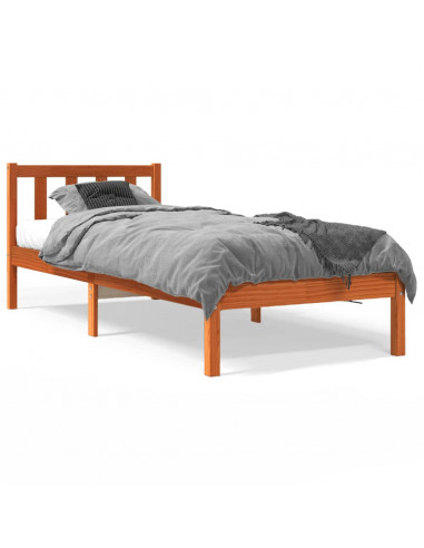 Giroletto Marrone Cera 90x190 cm in Legno Massello di Pino