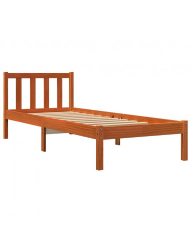 Giroletto Marrone Cera 90x190 cm in Legno Massello di Pino