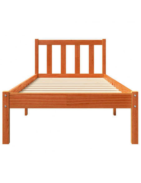 Giroletto Marrone Cera 90x190 cm in Legno Massello di Pino