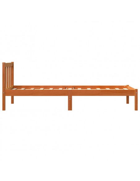 Giroletto Marrone Cera 90x190 cm in Legno Massello di Pino