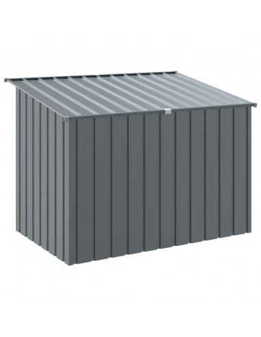 Casetta Cani con Tetto Antracite 153x91x110 cm Acciaio Zincato