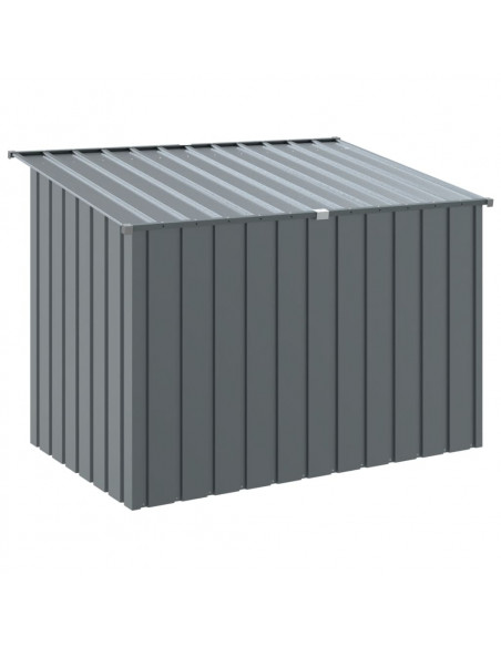Casetta Cani con Tetto Antracite 153x91x110 cm Acciaio Zincato
