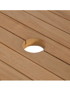 Armadietto da Bagno in Legno di Teak con Lavabo in Marmo Crema 2