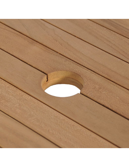 Armadietto da Bagno in Legno di Teak con Lavabo in Marmo Crema