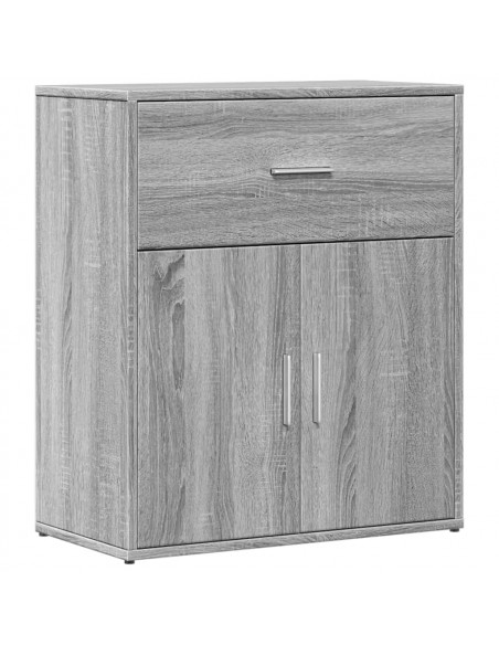 Credenze 2 pz Grigio Sonoma 60x31x70 cm in Legno Multistrato