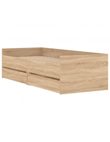 Giroletto con Cassetti Rovere Sonoma 100x200 cm