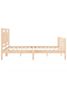 Giroletto con Testiera King Size in Legno Massello 2