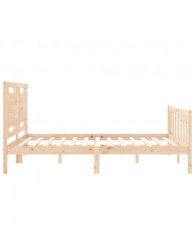 Giroletto con Testiera King Size in Legno Massello