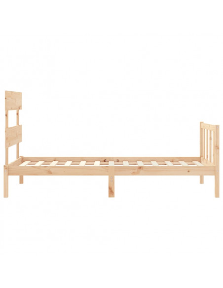 Giroletto con Testiera Small Single in Legno Massello
