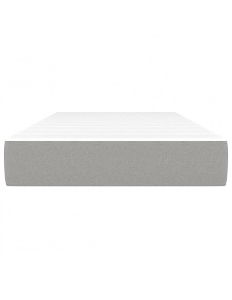 Materasso a Molle Insacchettate Grigio Chiaro 80x200x20 cm