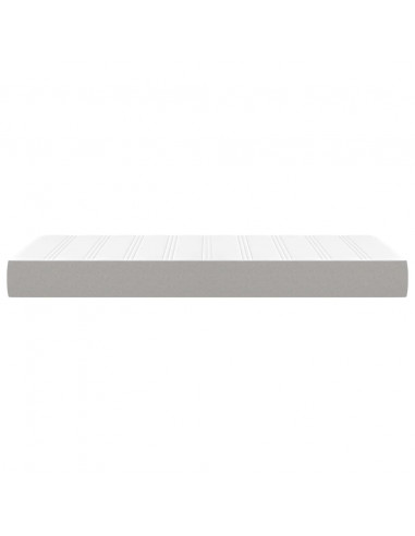 Materasso a Molle Insacchettate Grigio Chiaro 80x200x20 cm