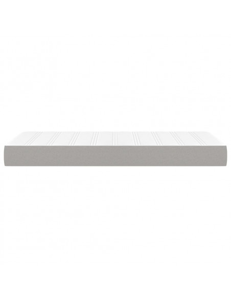 Materasso a Molle Insacchettate Grigio Chiaro 80x200x20 cm