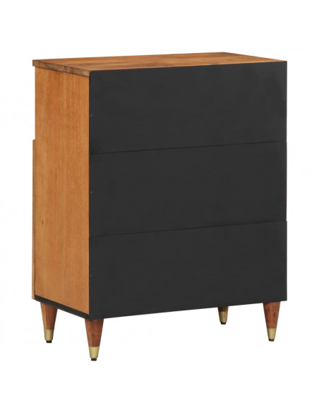 Credenza 60x33x75 cm in Legno Massello di Mango