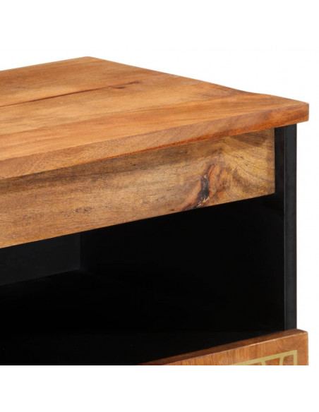 Credenza 60x33x75 cm in Legno Massello di Mango