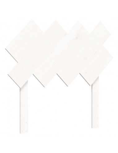 Giroletto con Testiera Bianco Single in Legno Massello