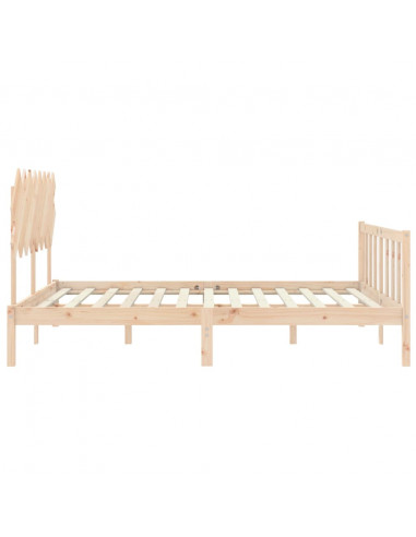 Giroletto con Testiera 160x200 cm in Legno Massello