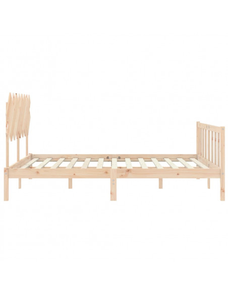 Giroletto con Testiera 160x200 cm in Legno Massello