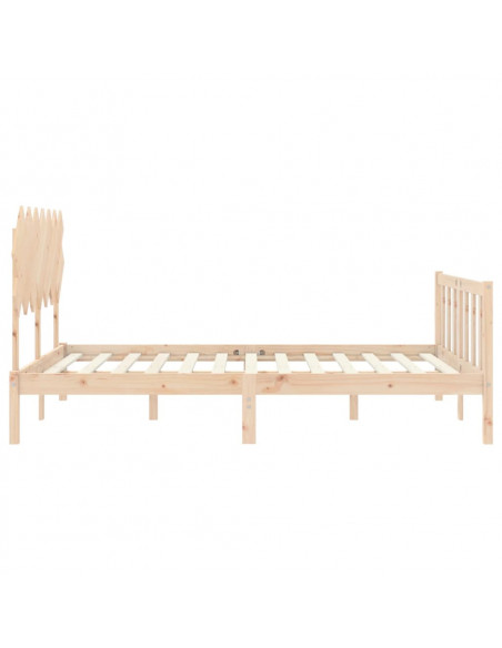 Giroletto con Testiera 140x190 cm in Legno Massello
