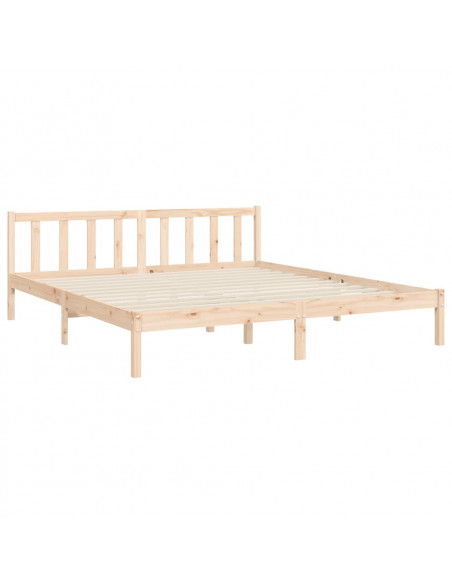 Giroletto con Testiera Super King Size in Legno Massello