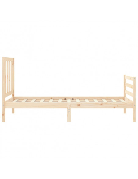 Giroletto con Testiera 90x200 cm in Legno Massello
