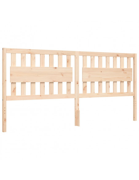 Giroletto con Testiera 200x200 cm in Legno Massello