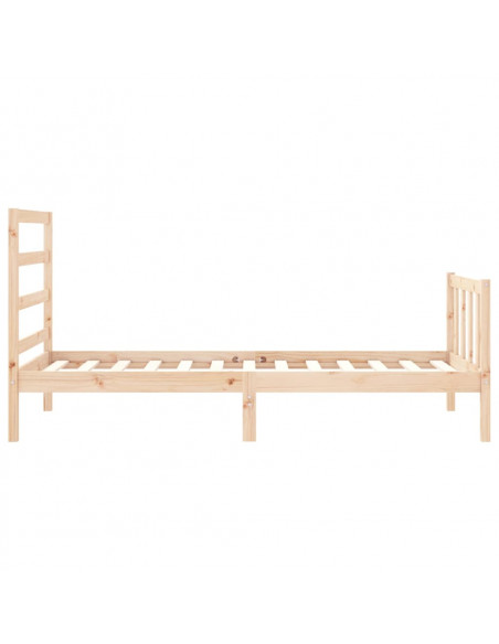 Giroletto con Testiera 90x200 cm in Legno Massello