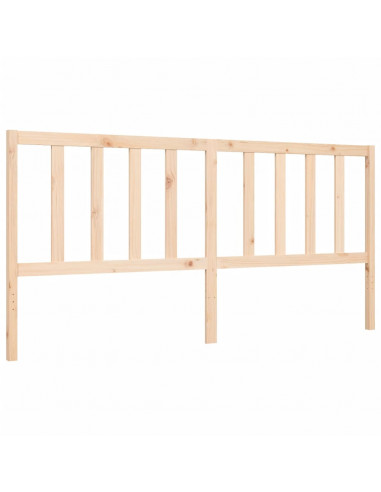 Giroletto con Testiera 200x200 cm in Legno Massello