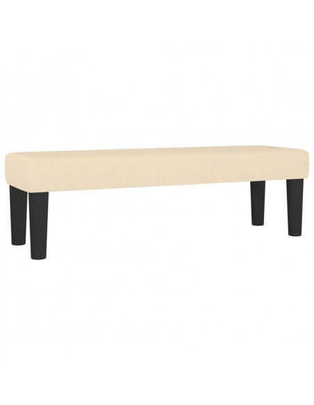 Giroletto a Molle con Materasso Crema 160x200 cm in Tessuto