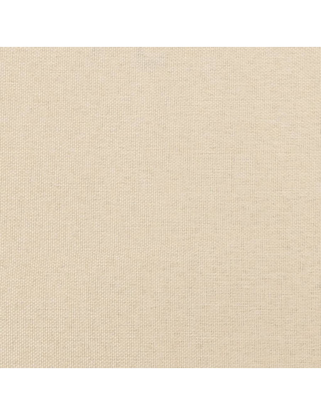 Giroletto a Molle con Materasso Crema 160x200 cm in Tessuto