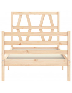 Giroletto con Testiera Small Single in Legno Massello 2