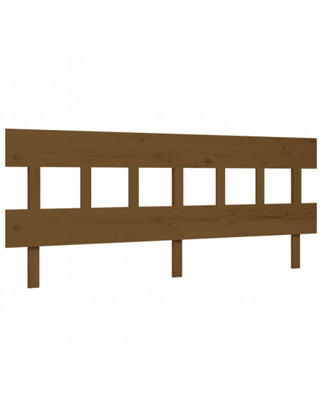 Letto per Anziani con Testiera Miele 200x200 cm Legno Massello