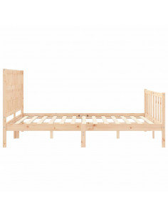 Giroletto con Testiera King Size in Legno Massello 2