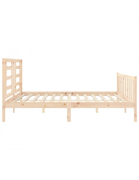 Giroletto con Testiera 200x200 cm in Legno Massello
