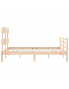 Giroletto con Testiera 140x200 cm in Legno Massello 2