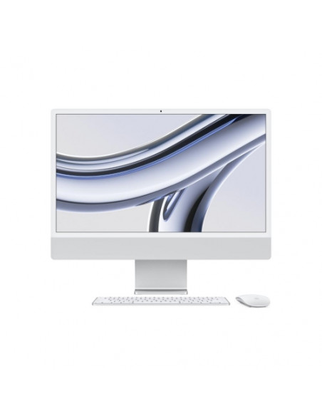 ALL IN ONE APPLE iMac MQRJ3T/A (2023) 24-inch Retina 4.5K display M3 chip with 8-core CPU and 10-core GPU 256GB SSD Silver