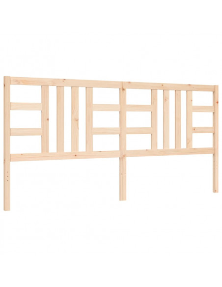 Giroletto con Testiera 200x200 cm in Legno Massello