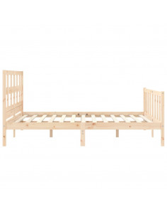 Giroletto con Testiera 160x200 cm in Legno Massello 2