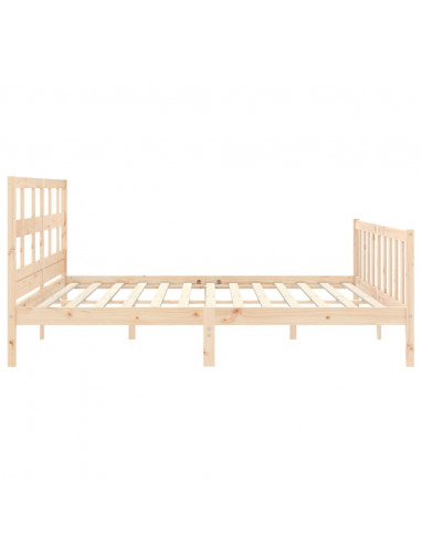 Giroletto con Testiera 200x200 cm in Legno Massello