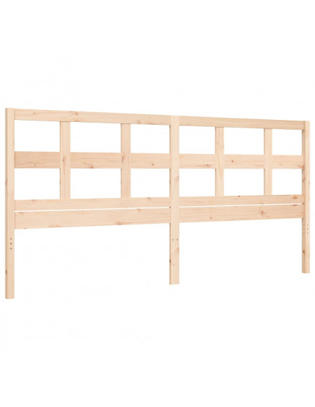Giroletto con Testiera 200x200 cm in Legno Massello