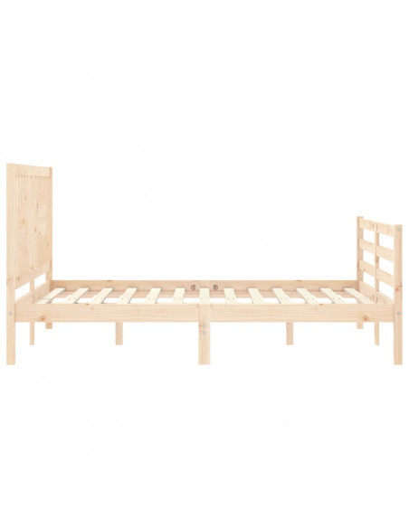 Giroletto con Testiera 90x200 cm in Legno Massello