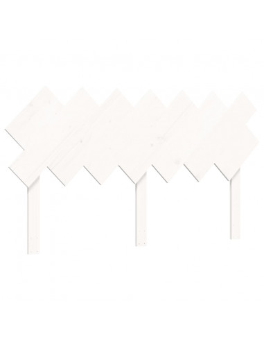 Letto per Anziani con Testiera Bianco 140x200 cm Legno Massello