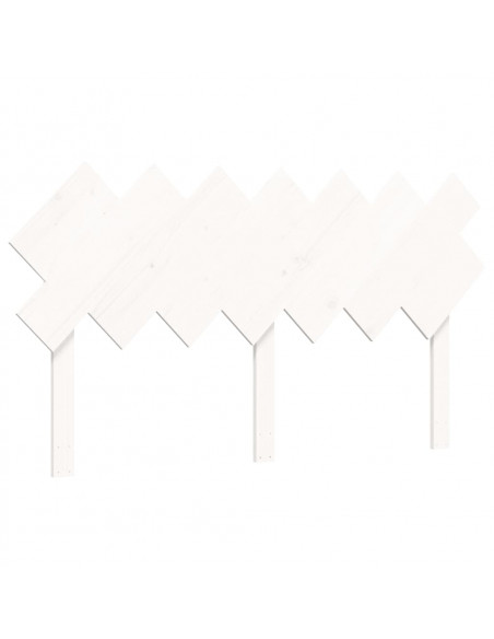 Letto per Anziani con Testiera Bianco 140x200 cm Legno Massello