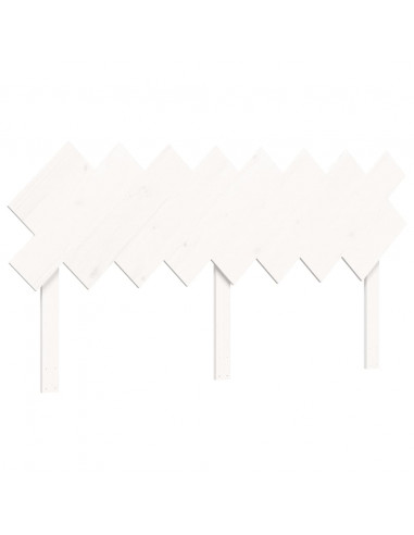 Letto per Anziani con Testiera Bianco 160x200 cm Legno Massello