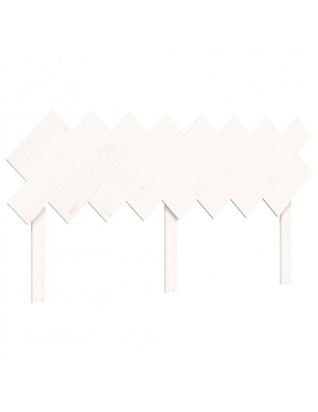 Letto per Anziani con Testiera Bianco 160x200 cm Legno Massello