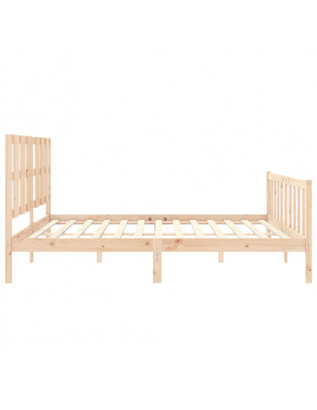 Giroletto con Testiera 180x200 cm in Legno Massello