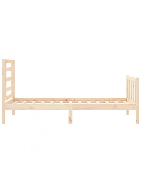 Giroletto con Testiera 90x200 cm in Legno Massello