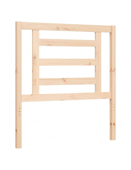 Giroletto con Testiera 90x200 cm in Legno Massello