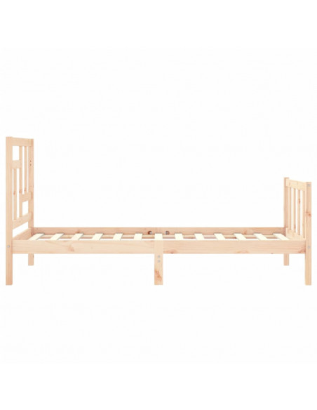 Giroletto con Testiera 90x200 cm in Legno Massello